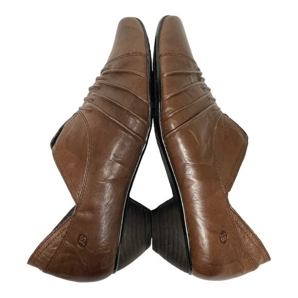 Josef Seibel Womens Leather Pump Shootie Slip on Brown Bootie Shoes 38 7.5 - Picture 4 of 7